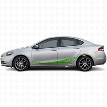 Kit d'autocollants en vinyle bandes latérales à stroboscope inférieur Datr pour Dodge Dart 2013-2016_3