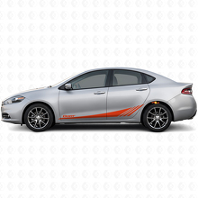 Kit d'autocollants en vinyle bandes latérales à stroboscope inférieur Datr pour Dodge Dart 2013-2016_4