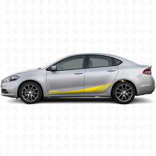 Kit d'autocollants en vinyle bandes latérales à stroboscope inférieur Datr pour Dodge Dart 2013-2016_5