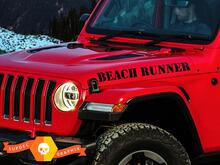 Autocollants de capot Jeep Wrangler BEACH RUNNER 2