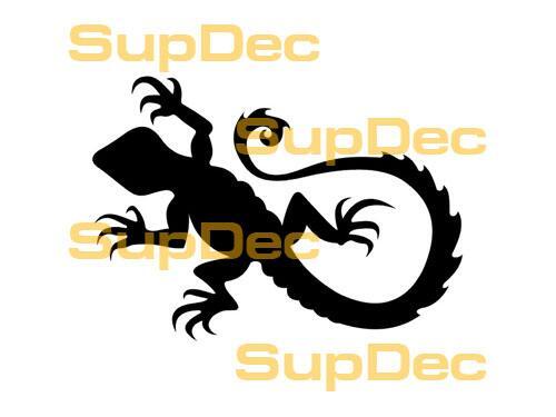 Gecko Lézard Vinyle Art Mur Fenêtre Salle De Bains Autocollant Autocollant #6
