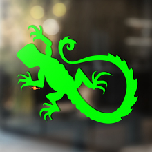 Gecko Lézard Vinyle Art Mur Fenêtre Salle De Bains Autocollant Autocollant #6
_2
