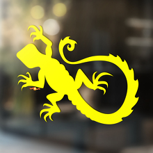 Gecko Lézard Vinyle Art Mur Fenêtre Salle De Bains Autocollant Autocollant #6
_3