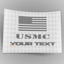 Autocollant Décalque Drapeau Américain Inversé Charge USMC pour Jeep Wrangler 2