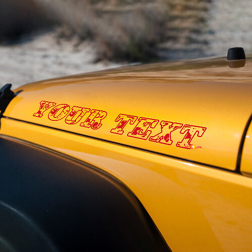 Jeep Wrangler Wrangler capot autocollants décalcomanies police camouflage
