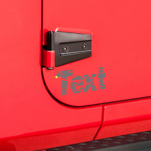 Autocollant de texte personnalisé usé pour porte latérale Jeep Wrangler 3