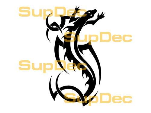 Autocollant mural en vinyle Gecko Lizard Art pour fenêtre de salle de bain #8
