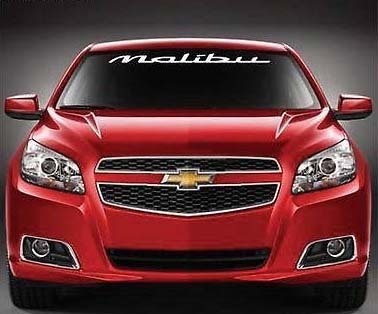Autocollant de carrosserie de pare-brise Chevrolet Malibu 1950 – 2017, nouveau, personnalisé, 1 pièce
