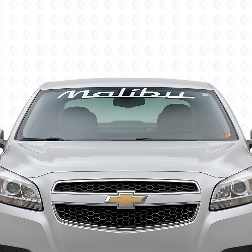 Bannière de pare-brise en vinyle Malibu pour Chevrolet Malibu