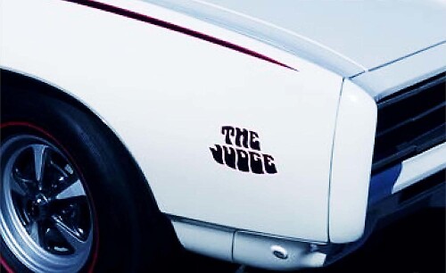 Autocollant en vinyle Judge Fender pour Pontiac GTO