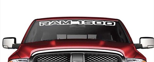 Autocollant Vinyle Bannière de Pare-brise Marqué pour Dodge Ram 1500