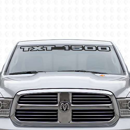 Bannière pare-brise personnalisée en vinyle pour Dodge Ram 1500_1