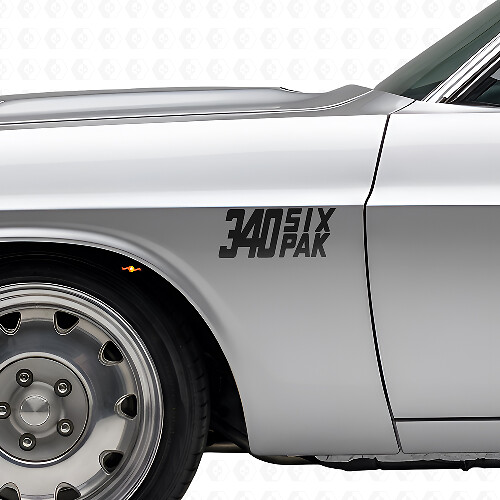 Kit de décalcomanie latérale en vinyle 340 Six Pak pour Dodge Viper Charger Ram Challenger_1