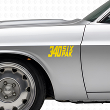 Kit de décalcomanie latérale en vinyle 340 Six Pak pour Dodge Viper Charger Ram Challenger_5