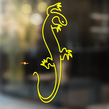 Gecko Lizard Vinyle Art Mur Fenêtre Autocollant Salle de Bain Décalcomanie #11
_3