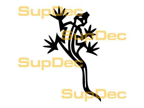 Gecko Lézard Vinyle Art Mur Fenêtre Salle De Bains Autocollant Autocollant #12
