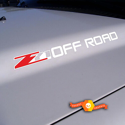 Autocollant vinyle pour capot Z71 Off Road pour Chevrolet Silverado