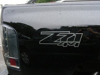 Autocollants pour lit de camion Z71 4x4 (ensemble) Votre choix de couleur. Compatible avec : Chevrolet Silverado GMC Sierra
