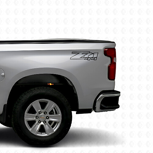 Ensemble d’autocollants en vinyle pour benne de camion Z71 4x4 pour Chevrolet Silverado GMC Sierra