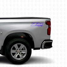 Ensemble d’autocollants en vinyle pour benne de camion Z71 4x4 pour Chevrolet Silverado GMC Sierra_2