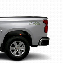 Ensemble d’autocollants en vinyle pour benne de camion Z71 4x4 pour Chevrolet Silverado GMC Sierra_3