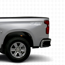 Ensemble d’autocollants en vinyle pour benne de camion Z71 4x4 pour Chevrolet Silverado GMC Sierra_5