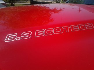 Autocollants de capot ECOTEC3 5,3 L - Chevrolet