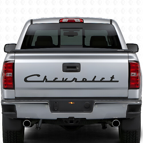 Autocollant en vinyle lettrage Chevrolet style rétro pour hayon de camions Chevy