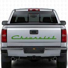 Autocollant en vinyle lettrage Chevrolet style rétro pour hayon de camions Chevy_3