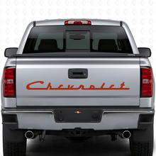 Autocollant en vinyle lettrage Chevrolet style rétro pour hayon de camions Chevy_4