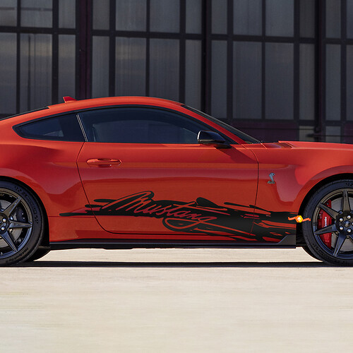 Autocollants de décalcomanie latéraux Mustang pour Ford Mustang
