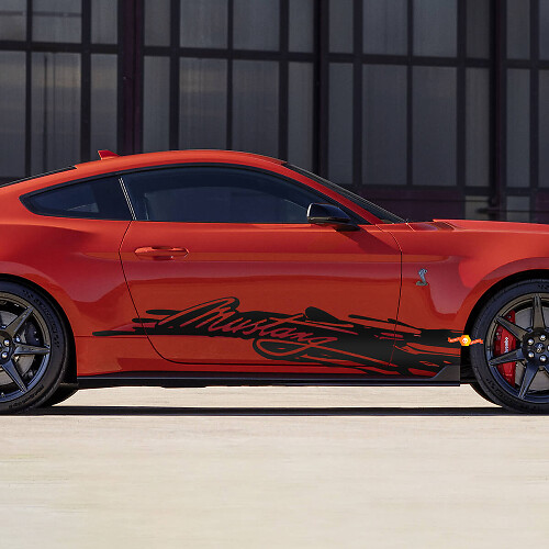 Autocollants de décalcomanie latéraux Mustang pour Ford Mustang
