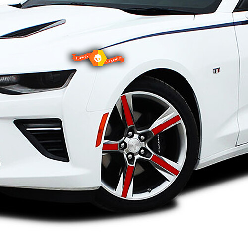 Chevrolet Camaro 2016-2018 Autocollants de rayons de roue pour jantes de 20