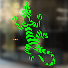 Gecko lézard vinyle Art mur fenêtre salle de bain autocollant #15
_2