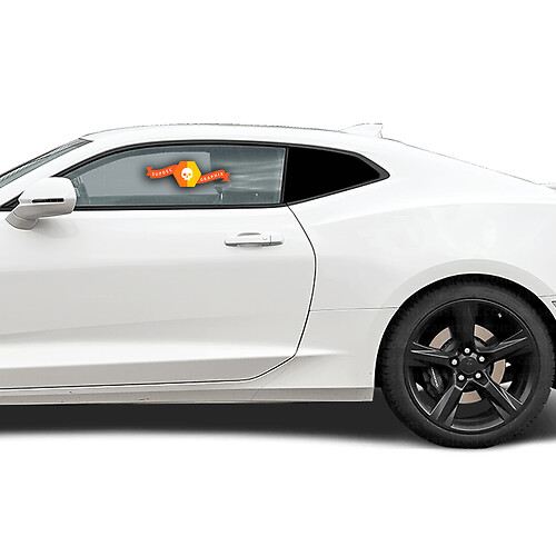 Chevrolet Camaro 2016-2018 Autocollant occultant pour vitre arrière latérale
