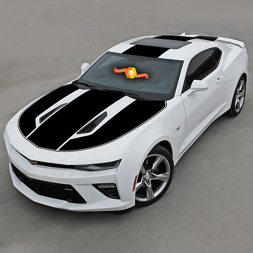 CHEVROLET CAMARO 2016 - 2018 SUR LES RAYURES SUPÉRIEURES CAPOT TOIT ET ARRIÈRE
