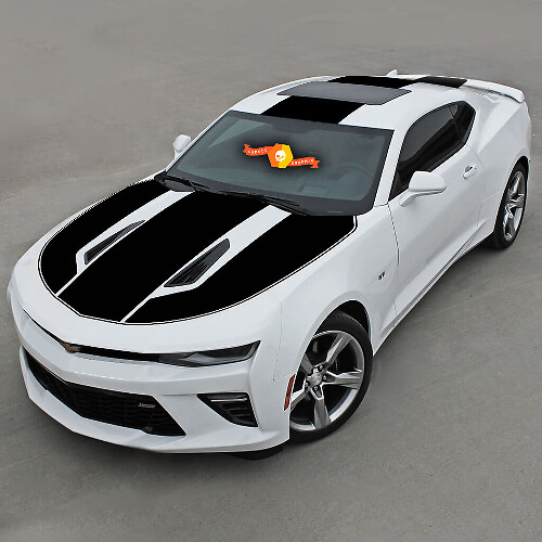 Autocollant vinyle bande latérale complète de course pour Chevrolet Camaro 2016-2018