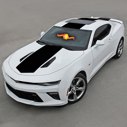 CHEVROLET CAMARO 2016 -2018 SUR LES RAYURES SUPÉRIEURES CAPOT, TOIT ET ARRIÈRE
