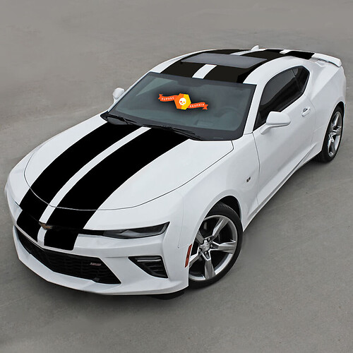 Chevrolet Camaro 2016- 2018 Over The Top Racing Double bandes en vinyle
