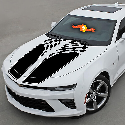 Autocollant de décalcomanie en vinyle pour Chevrolet Camaro 2016-2018 - Stripes de course
