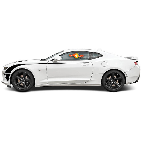 Chevrolet Camaro 2016-2018 Bandes latérales en vinyle pour hockey étendu