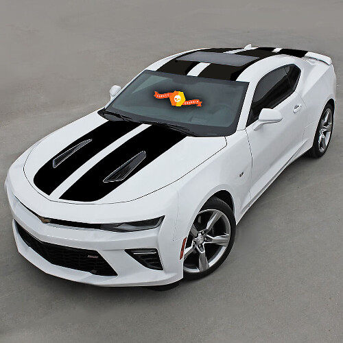 Chevrolet Camaro 2016-2018 -ss- Solid Top Double Vinyl Stripes