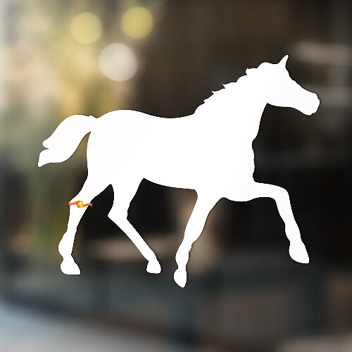 Décalque autocollant mural en vinyle pour cheval #1
