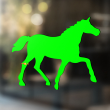 Décalque autocollant mural en vinyle pour cheval #1
_2