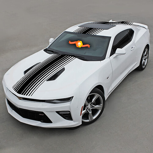 Chevrolet Camaro 2010-2020 Bandes stroboscopiques supérieures pour capot, toit et arrière
