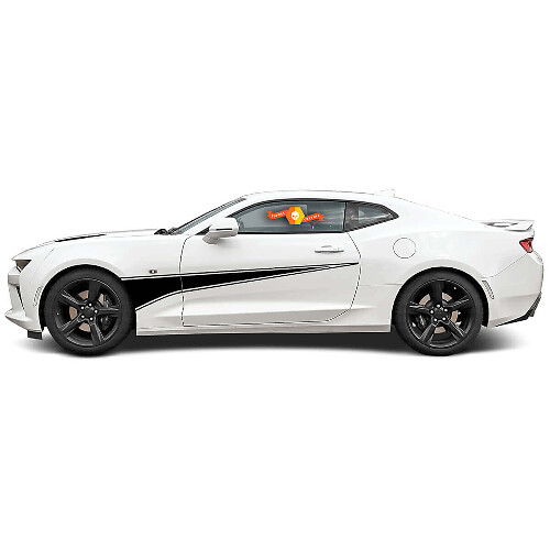 Autocollant Vinyle Latéral Rayures Style Comète de Feu arrière pour Chevrolet Camaro 2010-2018
