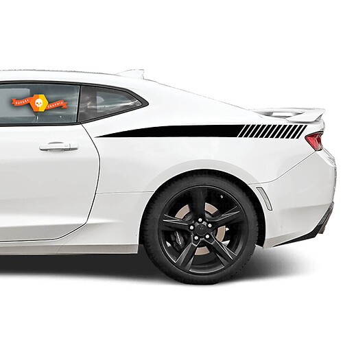 Chevrolet Camaro 2010-2020 Autocollant d'accent latéral arrière à rayures

