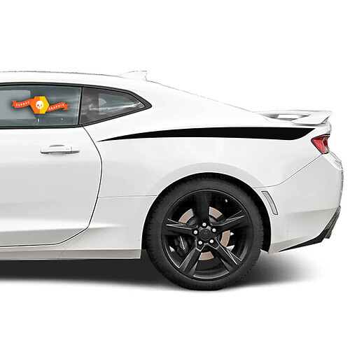 Chevrolet Camaro 2010- 2018 Autocollant d'accent latéral arrière à rayures
