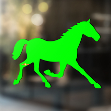 Autocollant vinyle universel silhouette de cheval_2