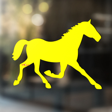Autocollant vinyle universel silhouette de cheval_3